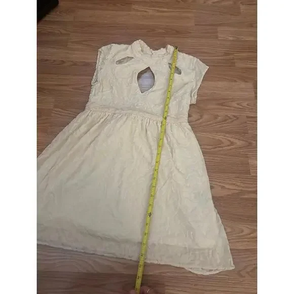 Free People X Lindsey Thornburg Cutout Velvet Dress Size 4 - Picture 3 of 9